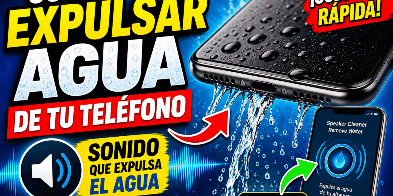 Cómo expulsar agua de tu teléfono: guía completa y segura (2026)