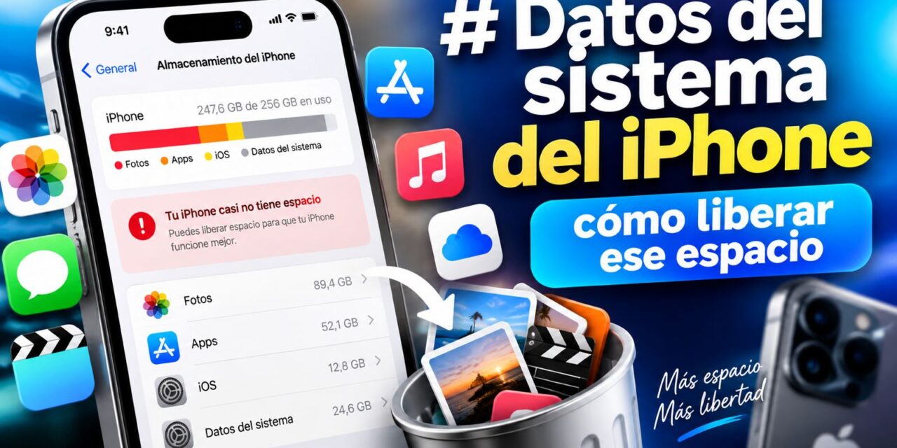 Datos del sistema del iPhone: cómo liberar ese espacio