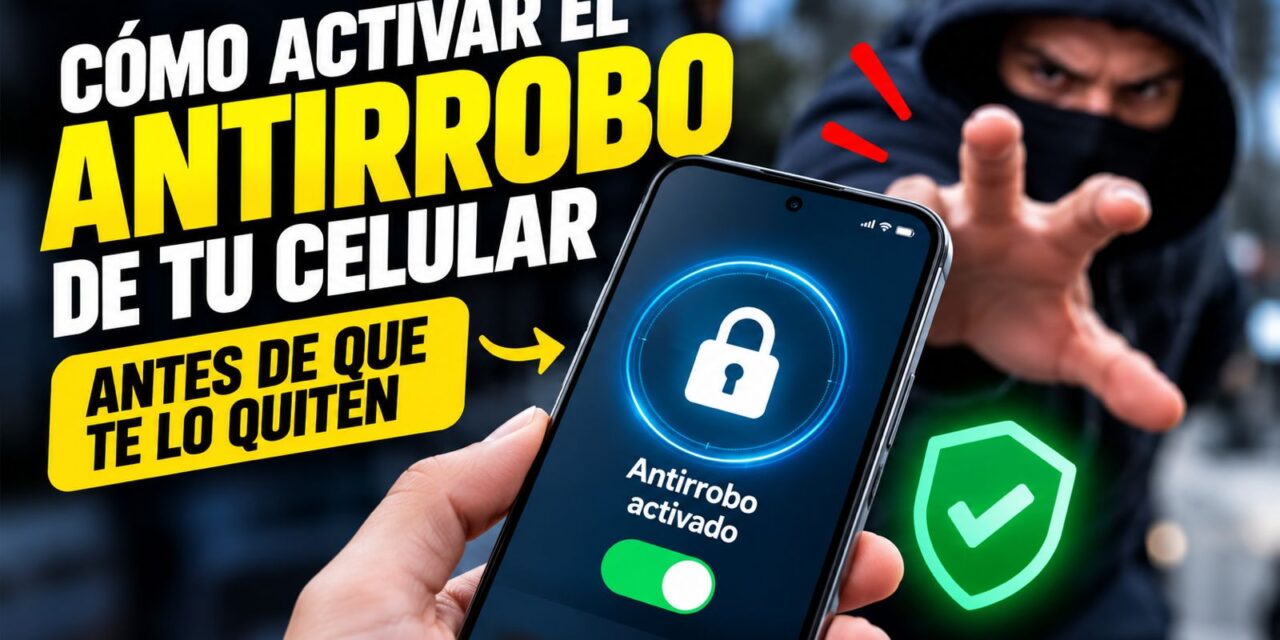 Cómo activar el antirrobo de tu celular antes de que te lo quiten