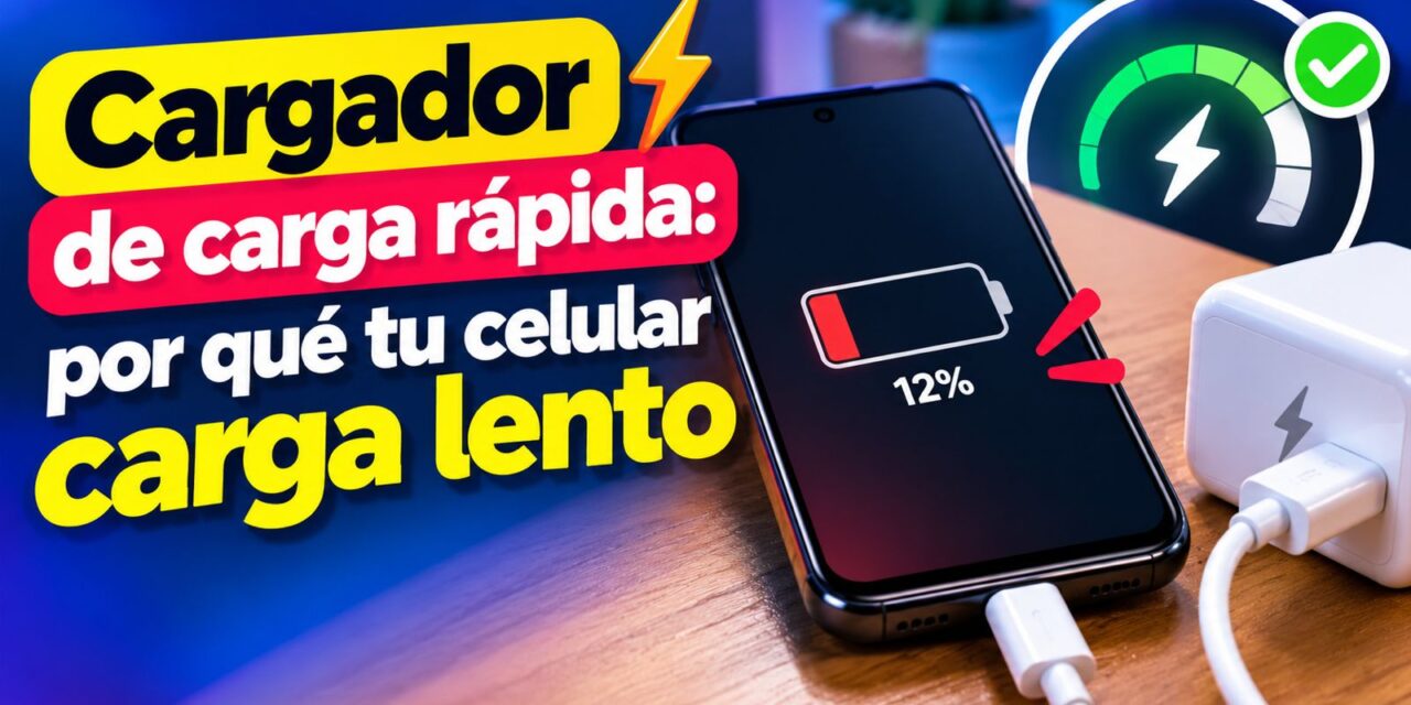 Cargador de carga rápida: por qué tu celular carga lento