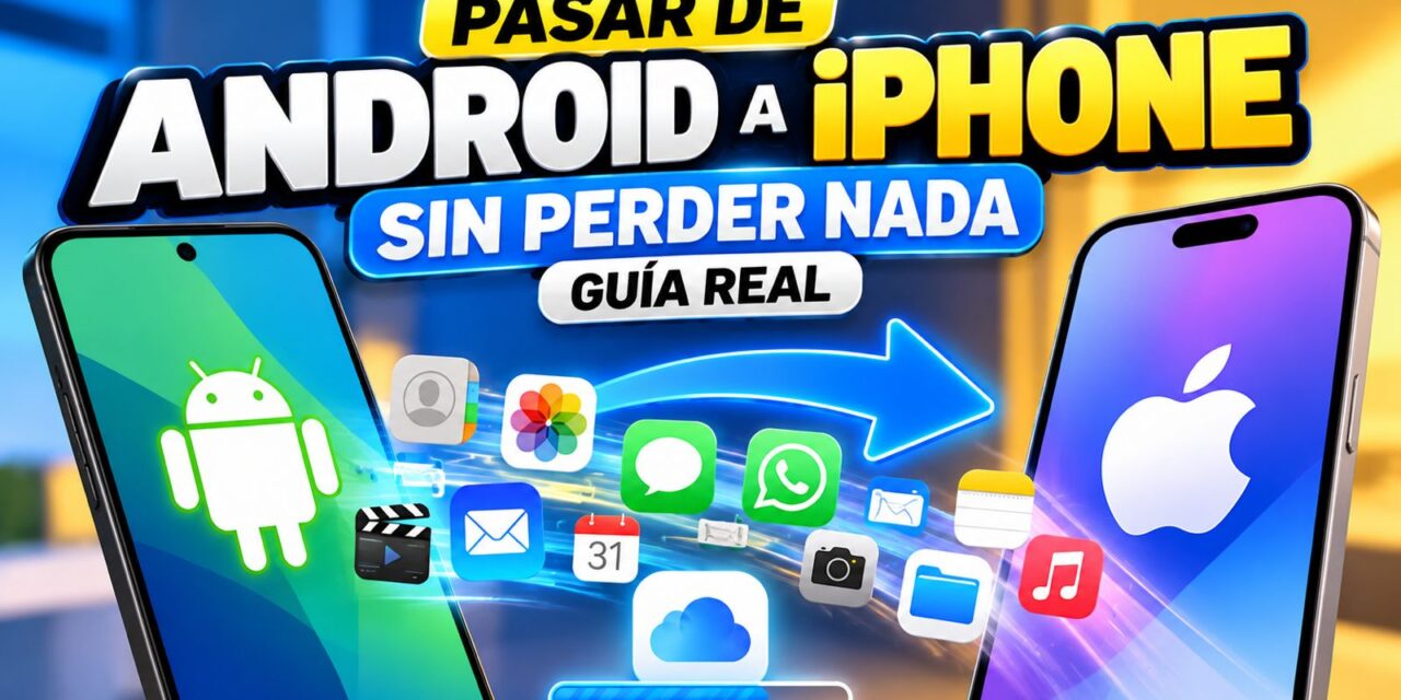 Pasar de Android a iPhone sin perder nada: guía real