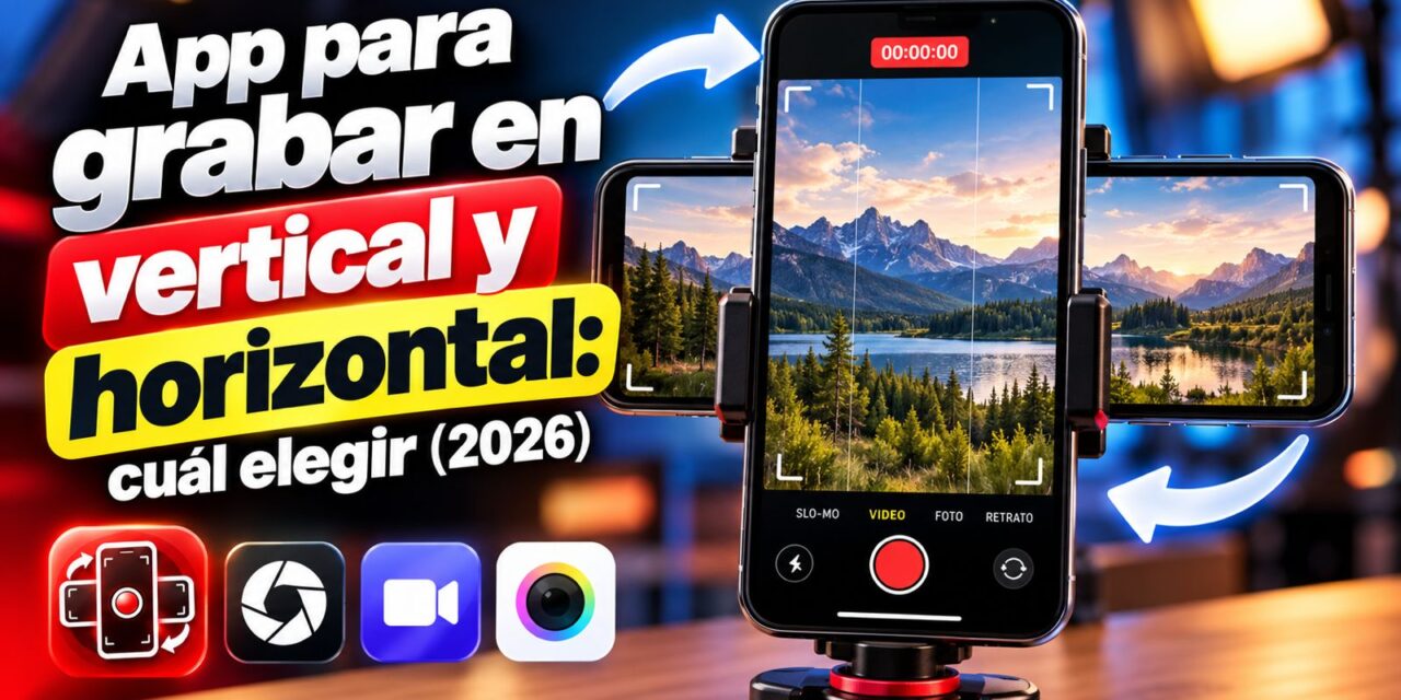 App para grabar en vertical y horizontal: cuál elegir (2026)
