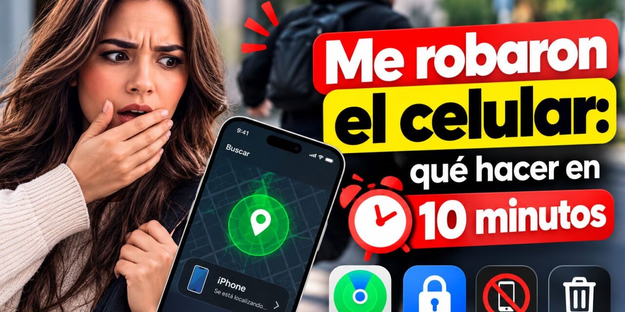 Me robaron el celular: qué hacer en 10 minutos