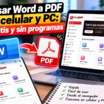 Pasar Word a PDF en celular y PC: gratis y sin programas