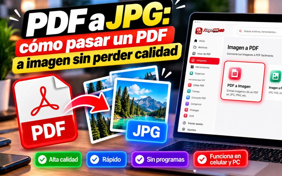 PDF a JPG: cómo pasar un PDF a imagen sin perder calidad