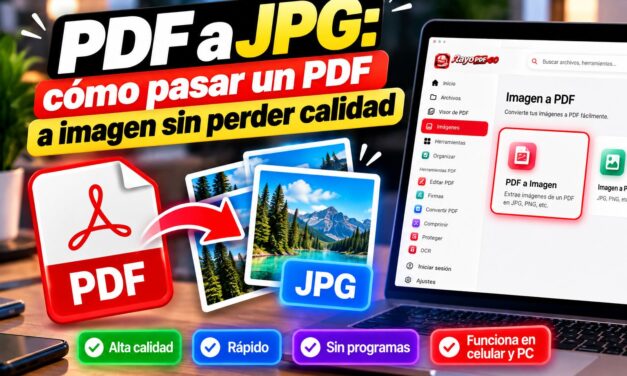 PDF a JPG: cómo pasar un PDF a imagen sin perder calidad